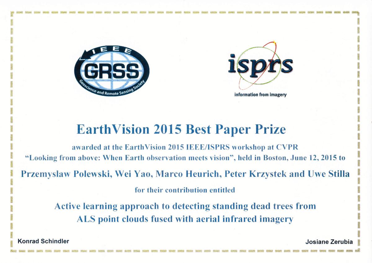 Polewski et al. (2015) IEEE/ISPRS Best Paper Prize