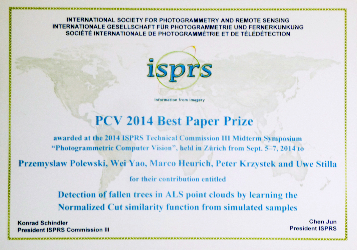 Polewski et al. (2014) PCV 2014 Best Paper Prize